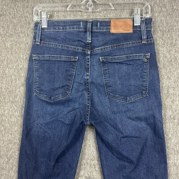 Madewell 10" High Rise Skinny Womens SIze 27T (27X29.5") Blue Denim Jeans - Picture 9 of 14